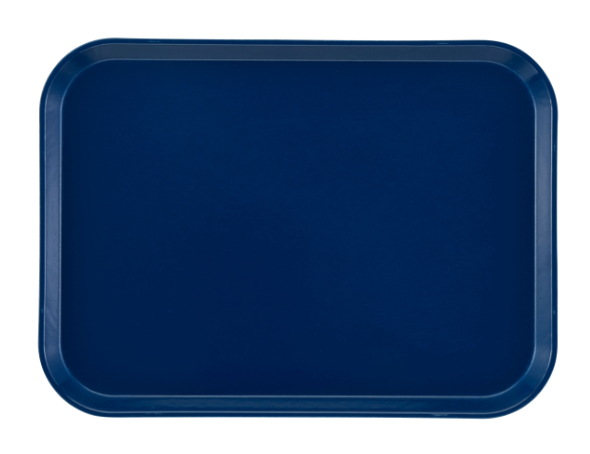 Cambro 1826123 Fiberglass Camtray® Cafeteria Tray - 25.75"L x 17.88"W, Amazon Blue - 6ea/Case