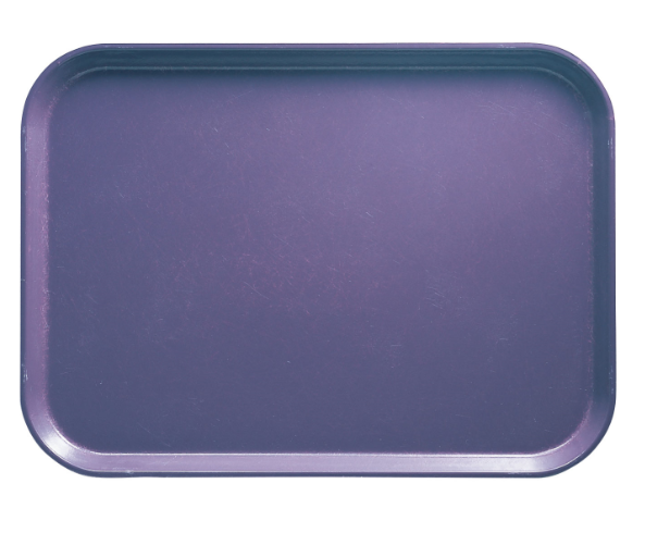 Cambro 1826551 Fiberglass Camtray® Cafeteria Tray - 25.75"L x 17.88"W, Grape - 6ea/Case