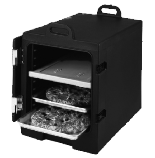 Cambro 1826MTC110 Camcarrier Insulated Food Pan Carrier for Trays & Sheet Pans - Black - (6) Sheet Pan Capacity