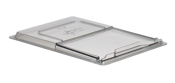 Cambro 1826SCCW135 Camwear SlidingLid Food Storage Box Cover - Full Size - Clear - 6/Case