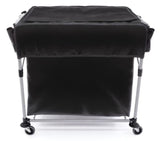 Rubbermaid 1889864 Large Black Laundry Cart Cover with Storage Pockets - for 8 Bushel Collapsible X-Cart