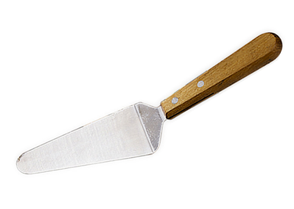 American Metalcraft 19006 10 " Pizza/Pie Server w/ Tapered Offset Blade, Stainless/Wood - 120ea/Case