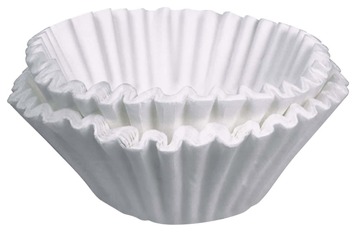 Bunn 20115.0000 Regular Paper Filters for 12 cup Decanter Coffee Brewers 9-3/4" x 4-1/4" - White - 1000/Case
