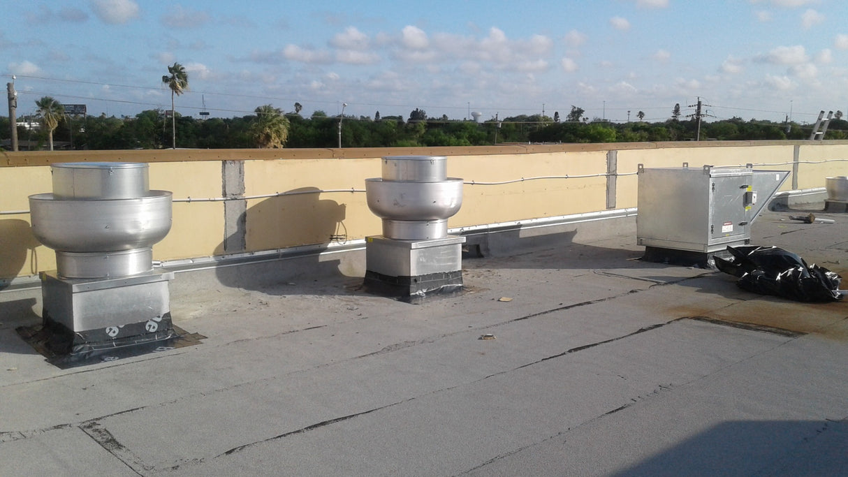 FLASH23 - Roof Curb Fan Flashing 23" X 23"(For wall mount or roof mount)  20 Gauge Galvanized Steel