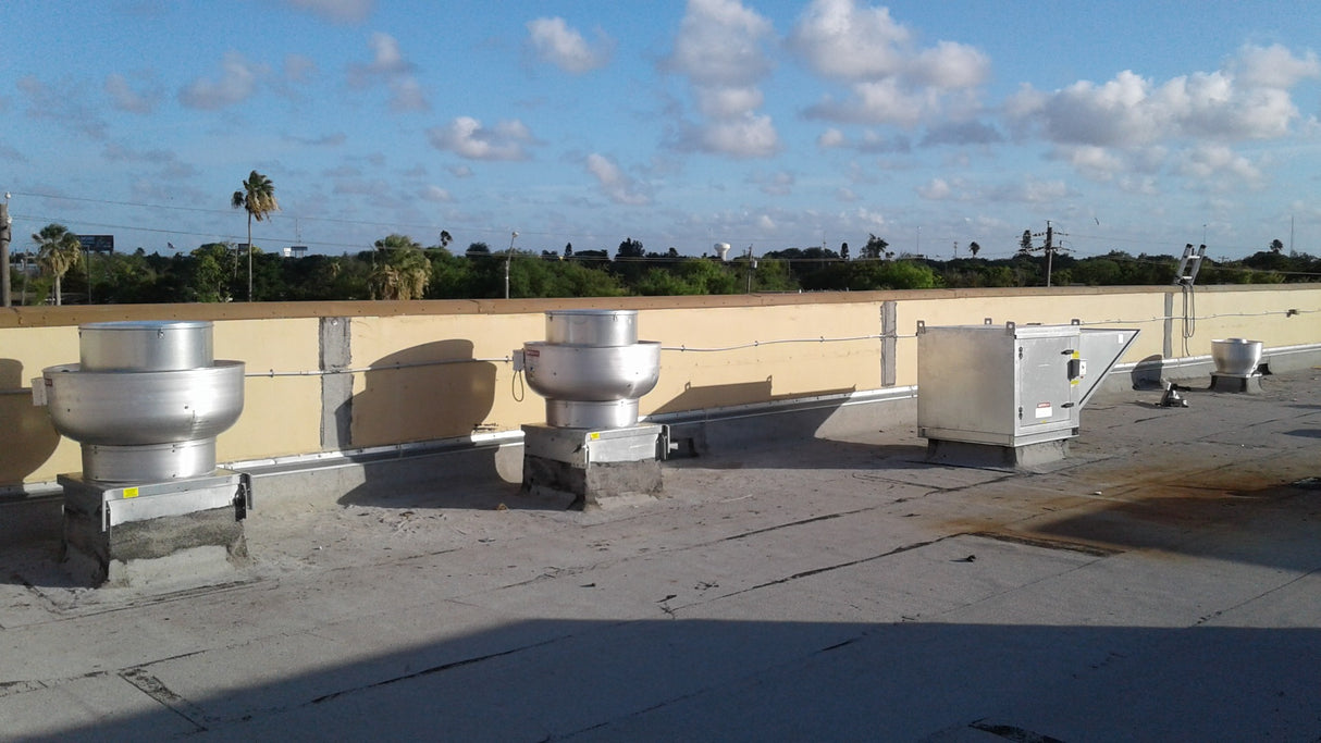 FLASH23 - Roof Curb Fan Flashing 23" X 23"(For wall mount or roof mount)  20 Gauge Galvanized Steel