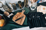 Dexter-Russell 20207 iCUT-PRO 7-Piece Garnishing Tool Set with Black Vinyl Roll-Up Bag - 6/Case