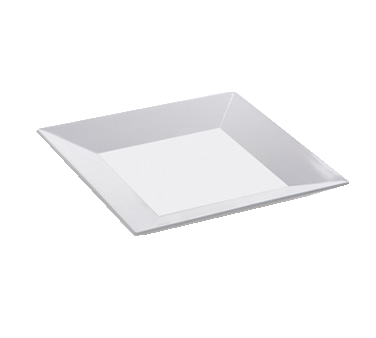 GET ML-103-W Siciliano Melamine Square Lunch / Salad Plate 8" - White - 12/Case