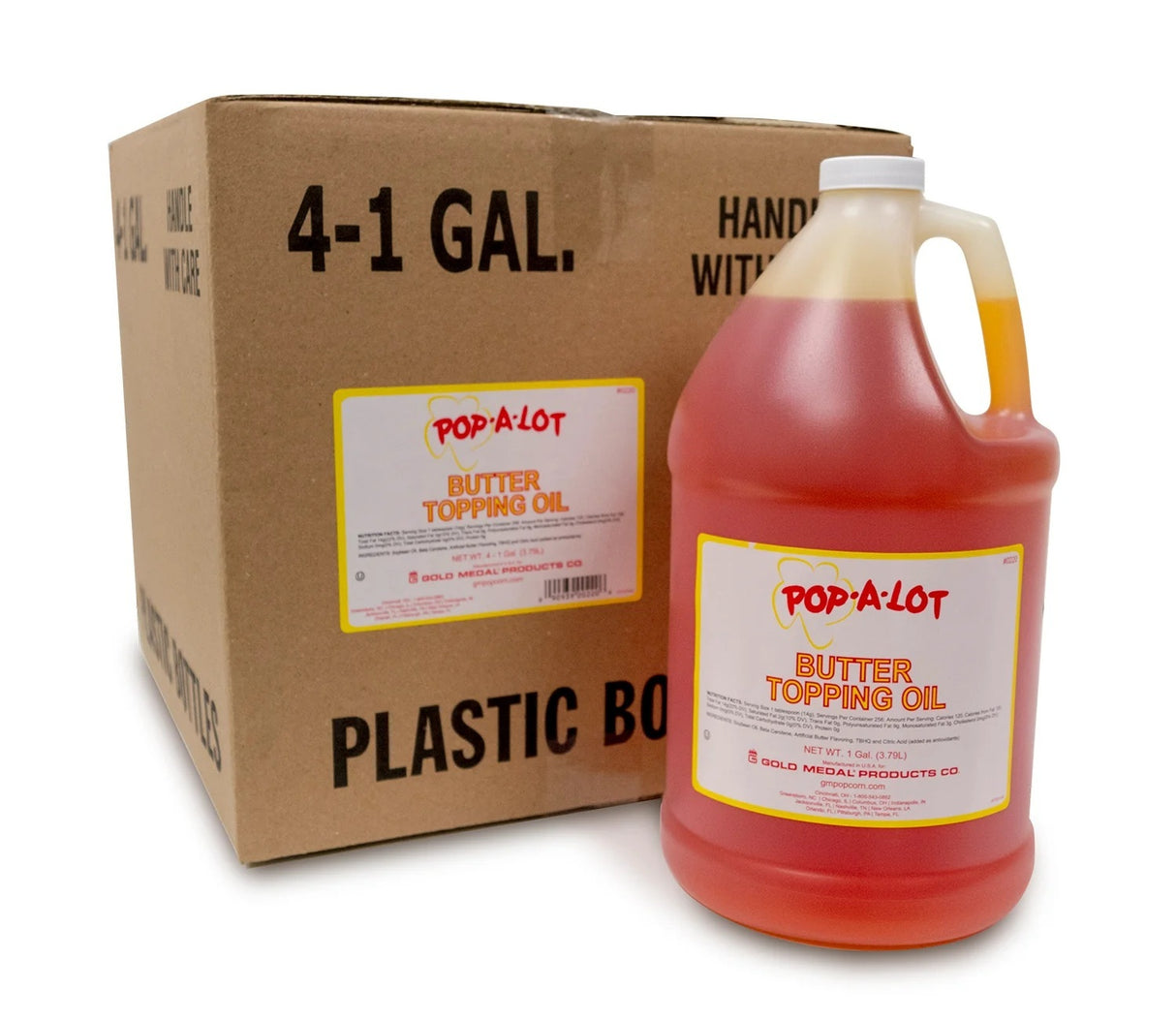 Gold Medal 2039 Pop-A-Lot Butter Topping Oil - 1 gal. Jug