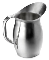 TableCraft 203 Mirror Finish Stainless Steel Bell Water Pitcher 3 qt. - 12/Case