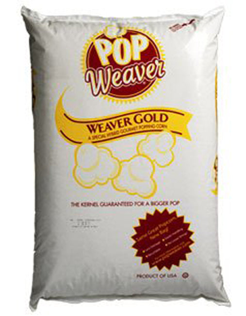 Gold Medal 2040WG Weaver Gold Hybrid Gourmet Butterfly Popcorn Kernels - 50 lb. Bag