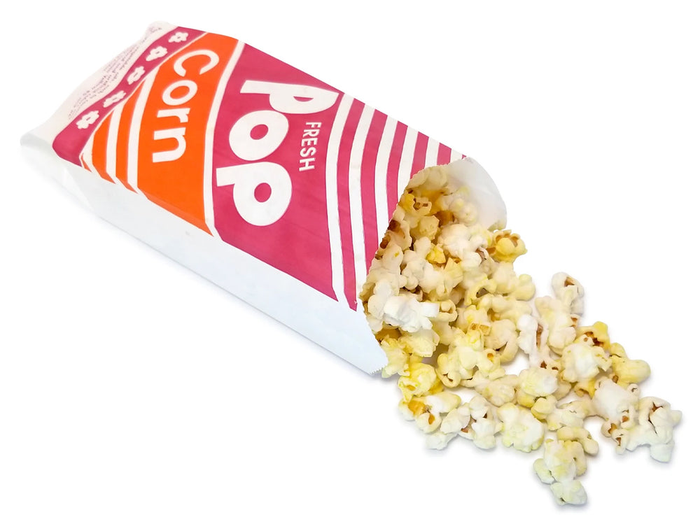 Gold Medal 2053 Disposable No. 3 Popcorn Bags - Holds 1 oz. per Bag - 1,000/Case