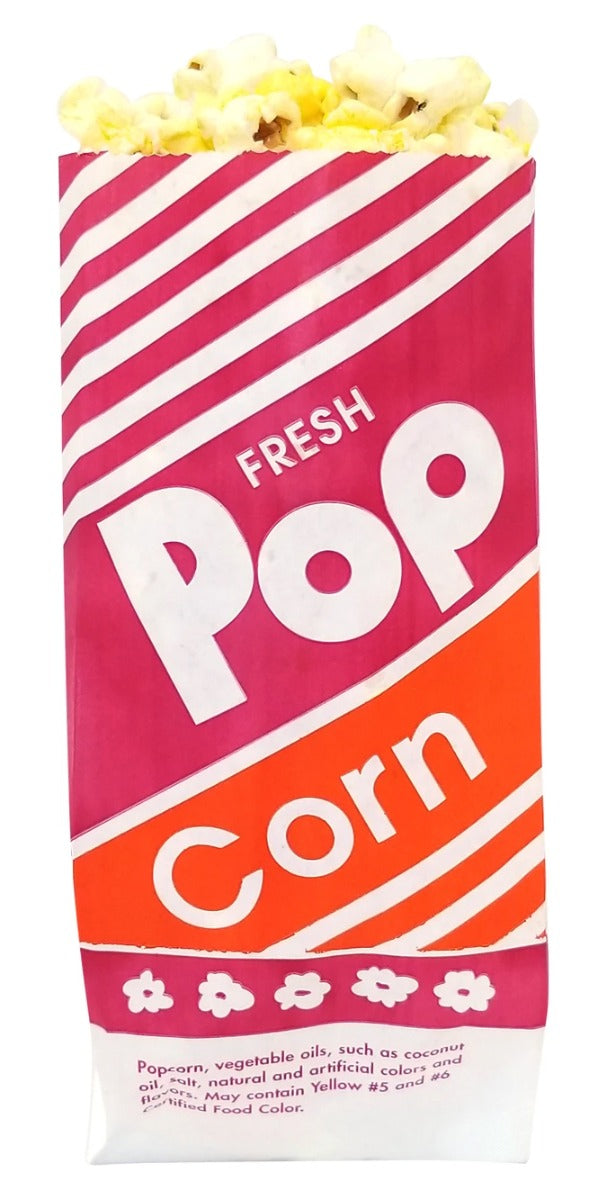 Gold Medal 2053 Disposable No. 3 Popcorn Bags - Holds 1 oz. per Bag - 1,000/Case