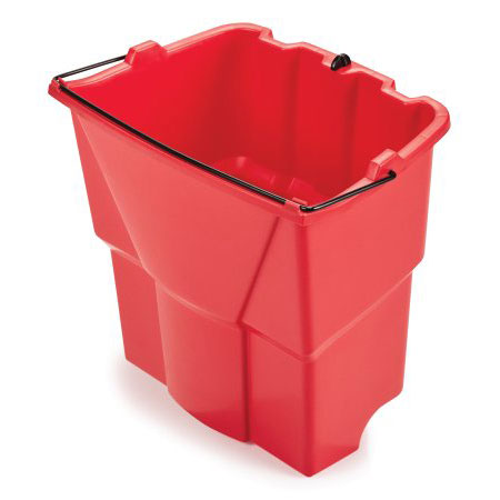 Rubbermaid 2064907 WaveBrake Dirty Water Bucket 18 qt. - Red