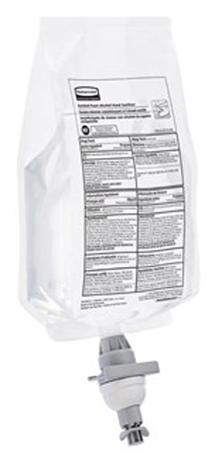 Rubbermaid 2080802 AutoFoam Enriched Foam Alcohol Hand Sanitizer Refill for AutoFoam Dispensers 1000 ml - Dye and Fragrance Free