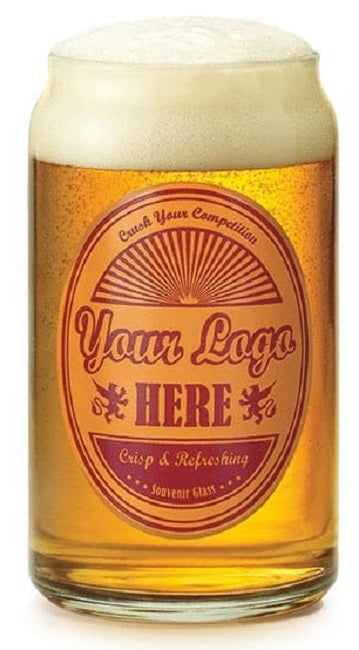 Libbey 209 Beer Can Glass Tumbler 16 oz. - 24/Case