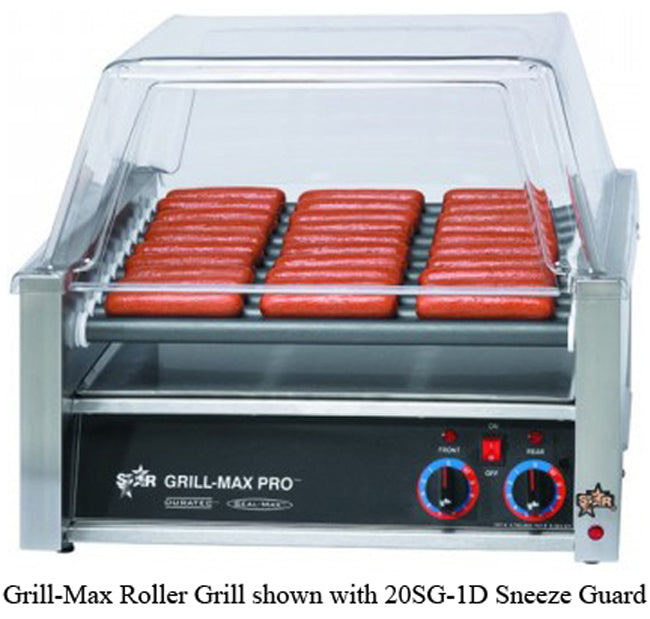 Star 20C Grill-Max Standard Hot Dog Roller Grill with Analog Controls 17-1/8" - Holds 20 Dogs - 120v