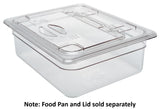 Cambro 20CWL135 Camwear FlipLid Polycarbonate Food Pan Cover - 1/2 Size - Clear