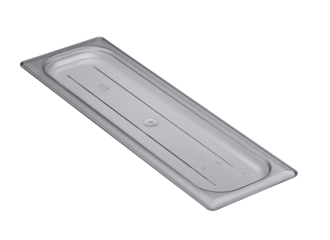 Cambro 20LPCWC135 Camwear Food Pan Cover - Half Size Long, Flat, Clear - 6/Case