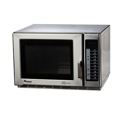 Amana RFS12TS Stainless Steel Medium-Duty Stackable Countertop Commercial Microwave with Touchpad Controls - 120V, 1200W