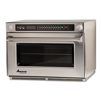 Amana AMSO22 Stainless Steel Heavy Duty Stackable Countertop Commercial Microwave Steamer Oven - 208/240V, 2200W