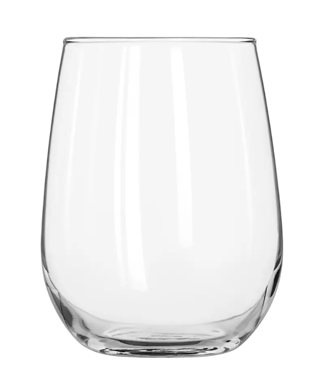 Libbey 221 17 oz Stemless White Wine Glass