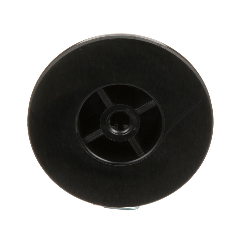 AllPoint 221027 Range / Fryer / Braising Pan Plastic Knob Thermostat Dial with Off and 200 - 400F Temperature Range 2-1/4" dia. - Black - for Fryer Model AF-45