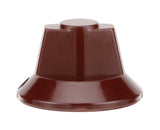 AllPoints 221643 Plastic Off/On Burner Valve Knob 3" dia. - Dark Maroon