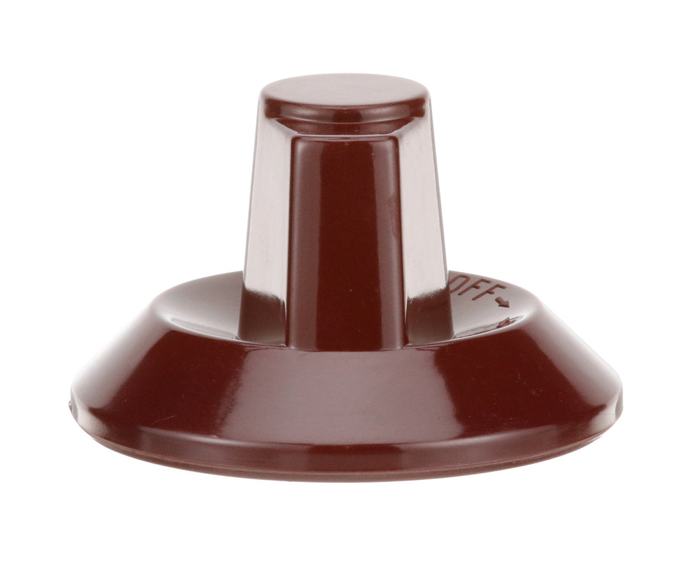 AllPoints 221643 Plastic Off/On Burner Valve Knob 3" dia. - Dark Maroon
