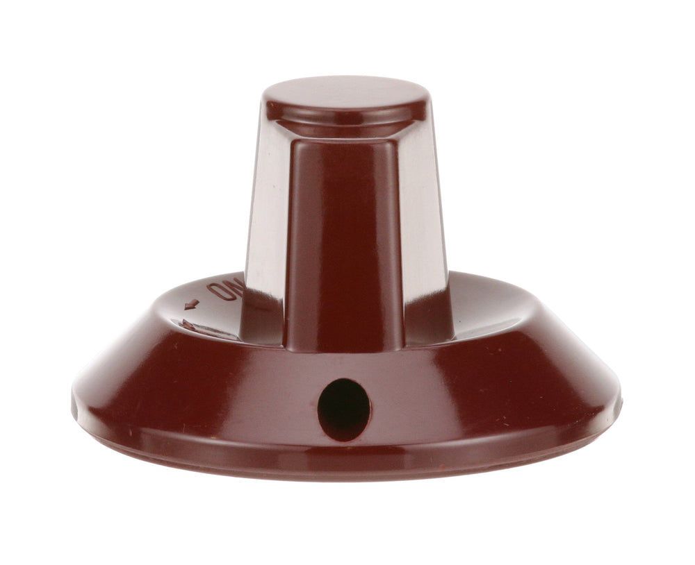 AllPoints 221643 Plastic Off/On Burner Valve Knob 3" dia. - Dark Maroon