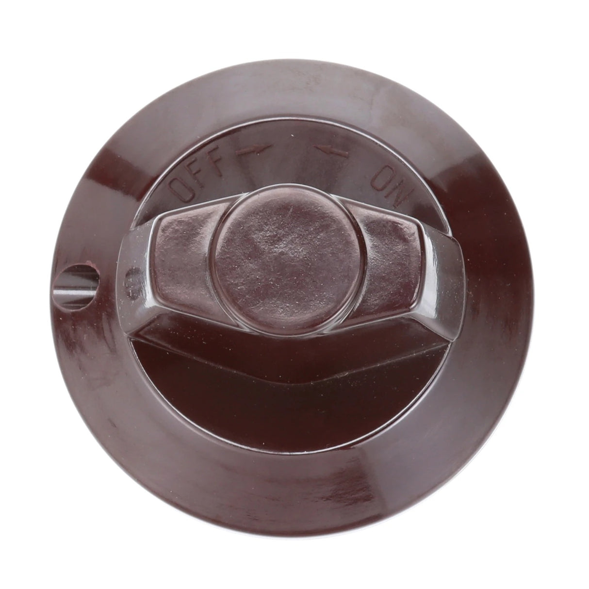 AllPoints 221643 Plastic Off/On Burner Valve Knob 3" dia. - Dark Maroon