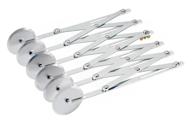 Browne 2226 Stainless Steel Multi-Wheel Pastry / Dough Cutter with (6) 2-1/8"D Wheels