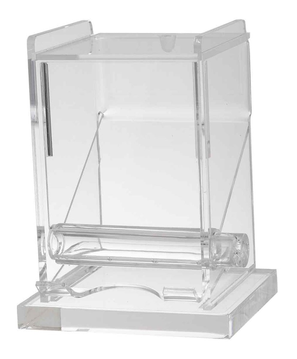 TableCraft 228 Acrylic Top-Loading Toothpick Dispenser 3-1/4" x 3-1/4" x 4-1/2" - Transparent - 6/Case