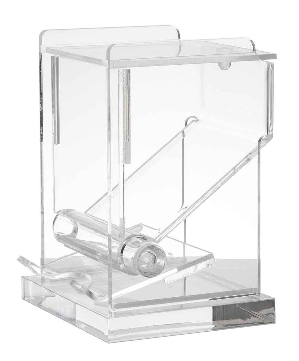 TableCraft 228 Acrylic Top-Loading Toothpick Dispenser 3-1/4" x 3-1/4" x 4-1/2" - Transparent - 6/Case