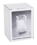 TableCraft 228 Acrylic Top-Loading Toothpick Dispenser 3-1/4" x 3-1/4" x 4-1/2" - Transparent - 6/Case