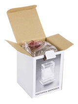 TableCraft 228 Acrylic Top-Loading Toothpick Dispenser 3-1/4" x 3-1/4" x 4-1/2" - Transparent - 6/Case