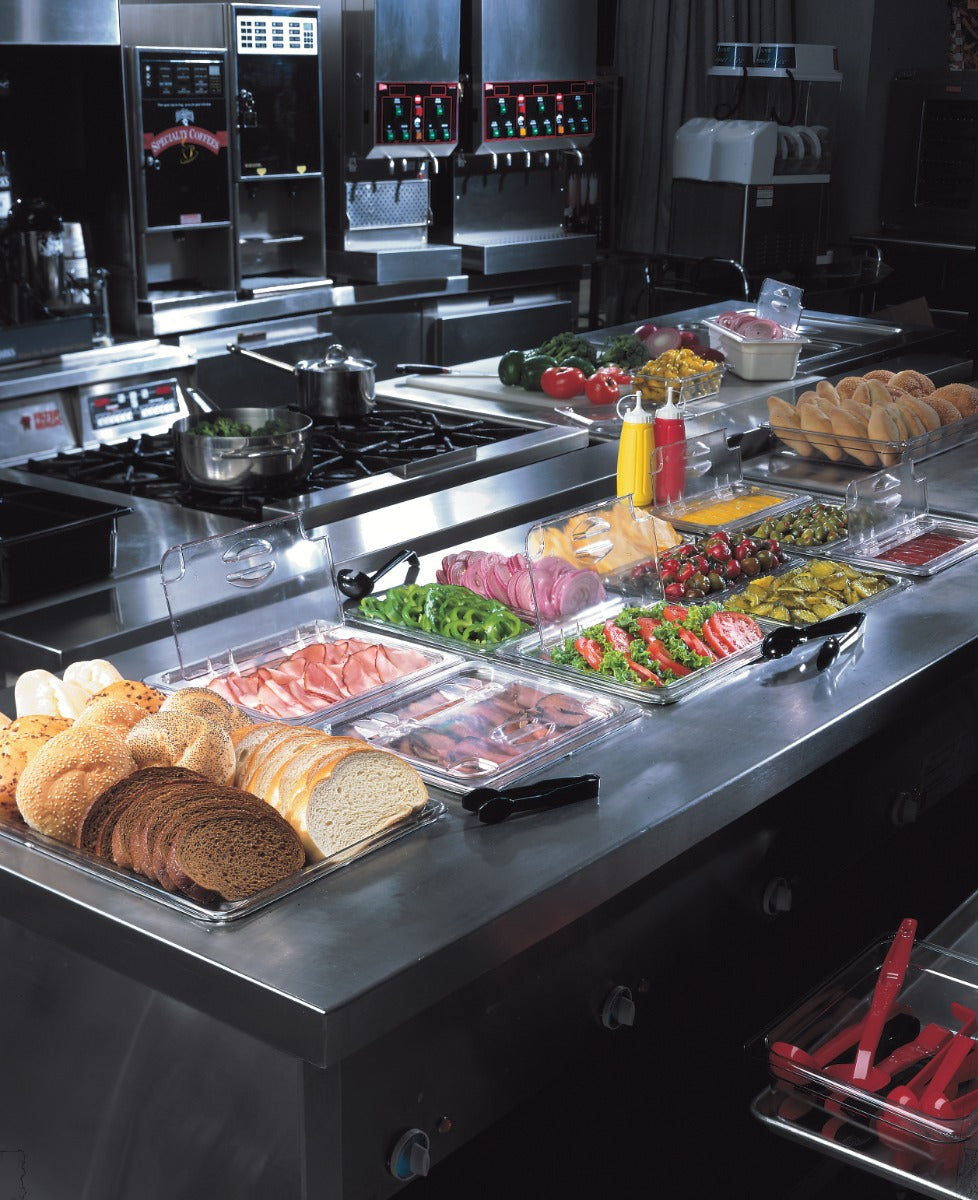 Cambro 22CW135 Camwear Polycarbonate Food Pan 2-1/2" Deep - 1/2 Size - Clear