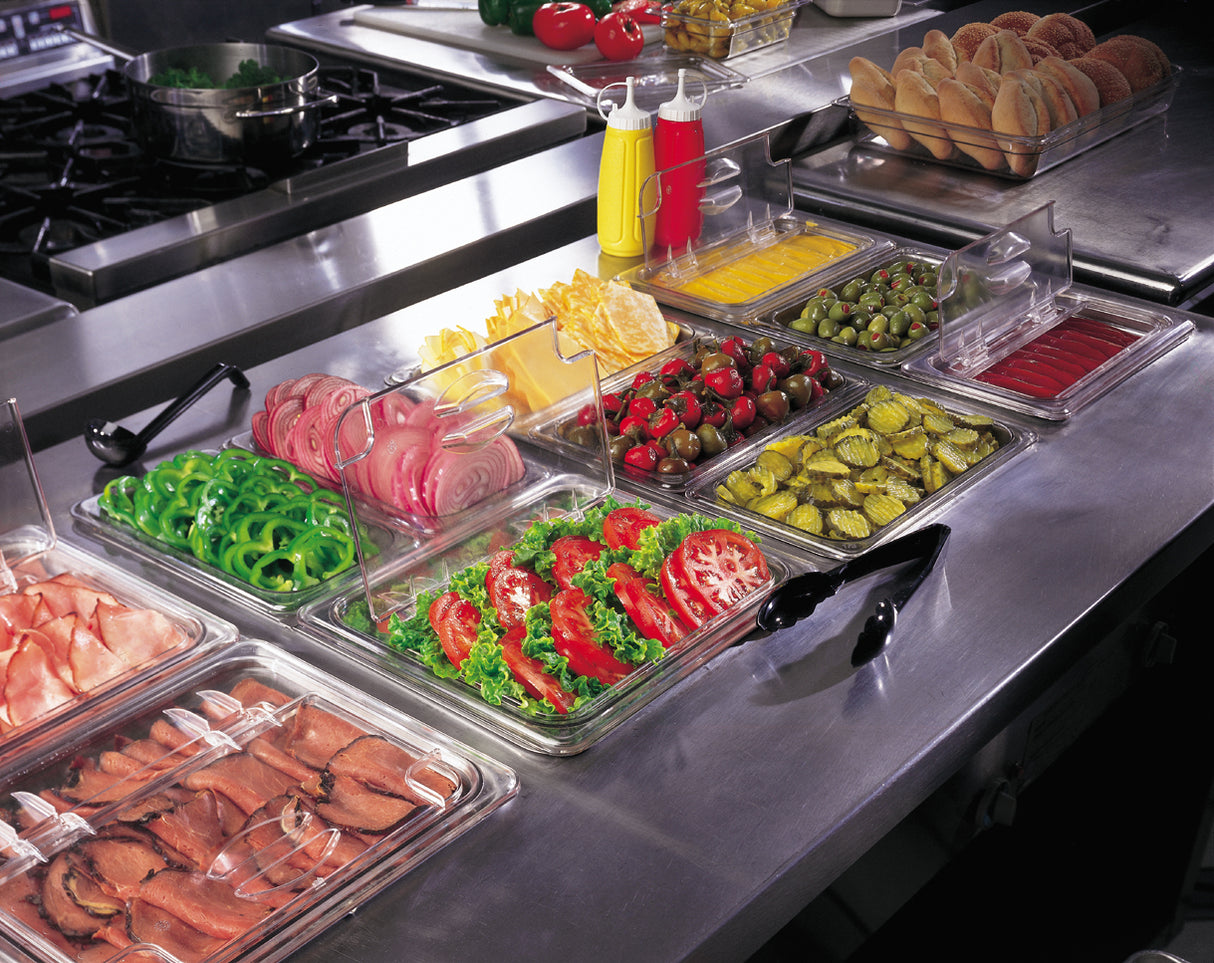 Cambro 22CW135 Camwear Polycarbonate Food Pan 2-1/2" Deep - 1/2 Size - Clear