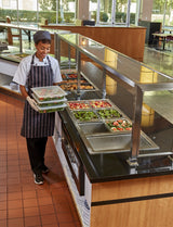 Cambro 22CW135 Camwear Polycarbonate Food Pan 2-1/2" Deep - 1/2 Size - Clear