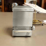 TableCraft 236 Stainless Steel Top-Loading Rotary Style Toothpick Dispenser 3-3/4" x 3" x 4-1/2"H