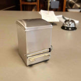 TableCraft 236 Stainless Steel Top-Loading Rotary Style Toothpick Dispenser 3-3/4" x 3" x 4-1/2"H