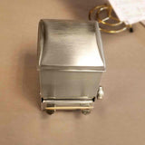 TableCraft 236 Stainless Steel Top-Loading Rotary Style Toothpick Dispenser 3-3/4" x 3" x 4-1/2"H