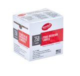 Cambro 23SLB250 StoreSafe Dissolvable Food Rotation Label 2" x 3" - White - 250/Roll - 24 Rolls/Case