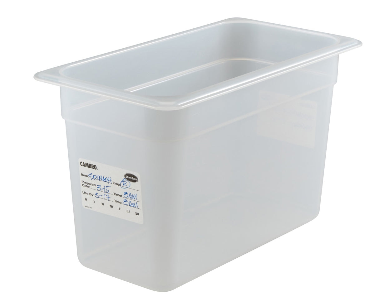 Cambro 23SLB250 StoreSafe Dissolvable Food Rotation Label 2" x 3" - White - 250/Roll - 24 Rolls/Case