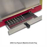 Gold Medal 2404 Red Fun Pop Popcorn Popper with 4 oz. Kettle & Red Dome - 120v