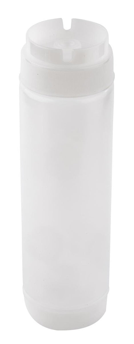 TableCraft 24SV INVERTAtop Dualway First In First Out "FIFO" Squeeze Bottle with 63 mm Opening 24 oz. - 12/Case
