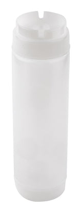 TableCraft 24SV INVERTAtop Dualway First In First Out "FIFO" Squeeze Bottle with 63 mm Opening 24 oz. - 12/Case