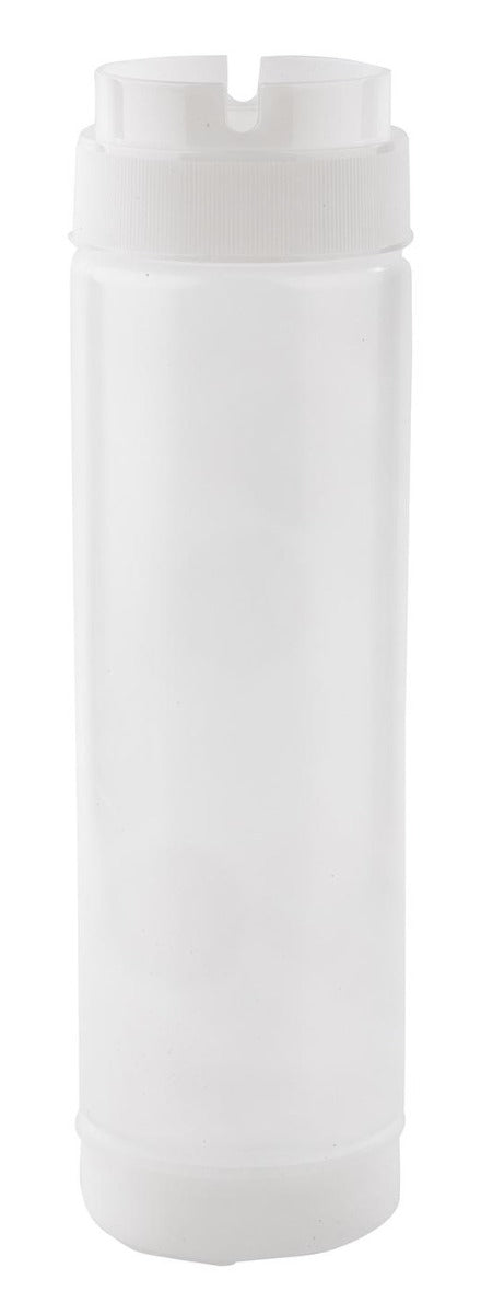 TableCraft 24SV INVERTAtop Dualway First In First Out "FIFO" Squeeze Bottle with 63 mm Opening 24 oz. - 12/Case