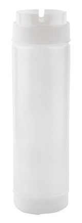TableCraft 24SV INVERTAtop Dualway First In First Out "FIFO" Squeeze Bottle with 63 mm Opening 24 oz. - 12/Case