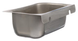 AllPoints 26-5388 Stainless Steel Grease Cup / Tray with Keyhole Stud Mount 6-3/4"L x 4"W x 2-1/2"D