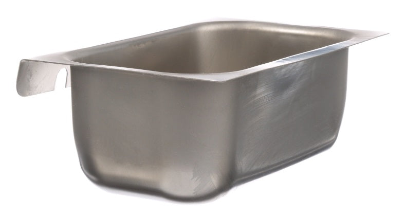 AllPoints 26-5388 Stainless Steel Grease Cup / Tray with Keyhole Stud Mount 6-3/4"L x 4"W x 2-1/2"D